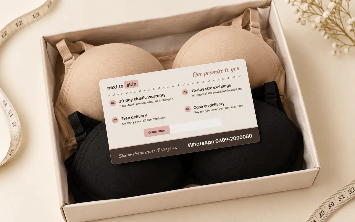 Warranty card in every pack